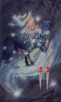 Tarotkaart 'Twee van Zwaarden'