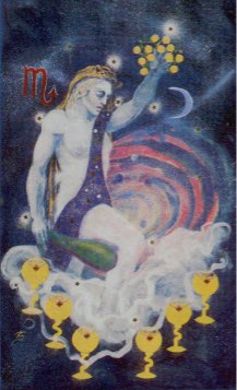 Tarotkaart 'Zes van Kelken'