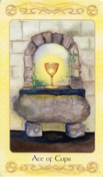 Tarotkaart 'Aas van Kelken'