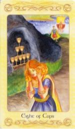 Tarotkaart 'Acht van Kelken'