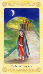Tarotkaart 'Acht van Zwaarden'