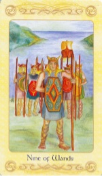 Tarotkaart 'Negen van Staven'