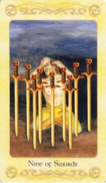 Tarotkaart 'Negen van Zwaarden'