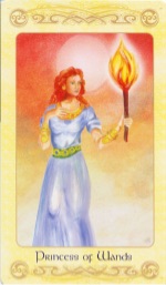 Tarotkaart 'Schildknaap van Staven'