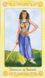 Tarotkaart 'Schildknaap van Zwaarden'