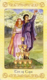 Tarotkaart 'Tien van Kelken'