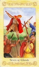Tarotkaart 'Zeven van Staven'