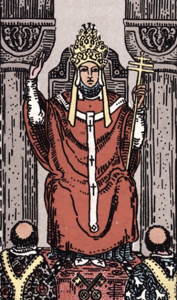 Tarotkaart 'De Hierofant'