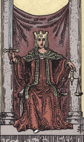 Tarotkaart 'Gerechtigheid'