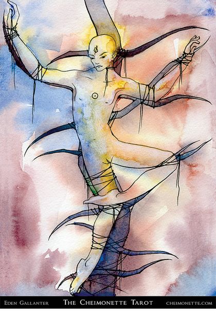 Tarotkaart 'Acht van Staven'