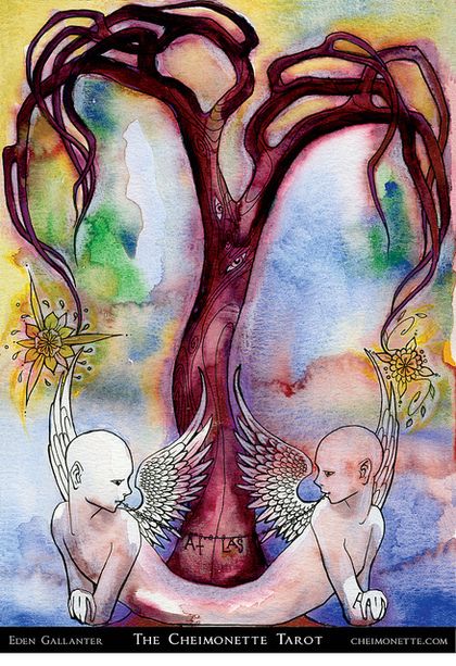 Tarotkaart 'De Geliefden'