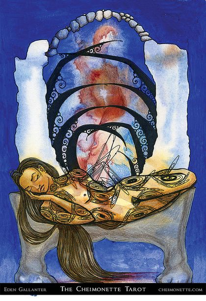 Tarotkaart 'De Hogepriesteres'