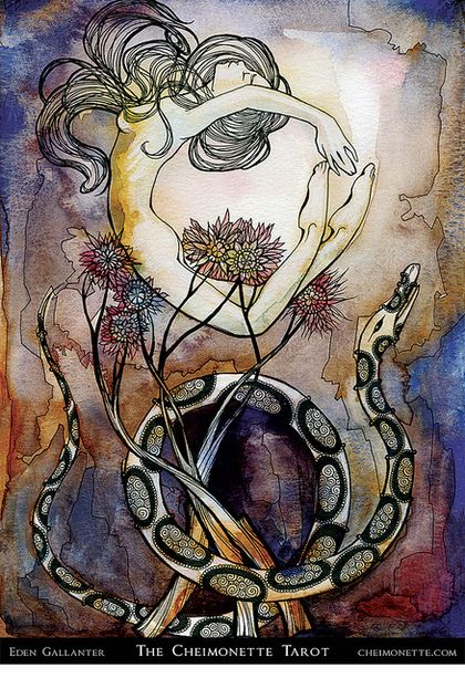 Tarotkaart 'Drie van Staven'