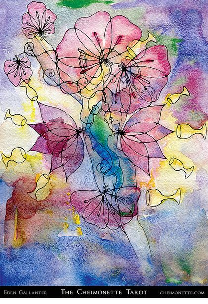Tarotkaart 'Negen van Kelken'