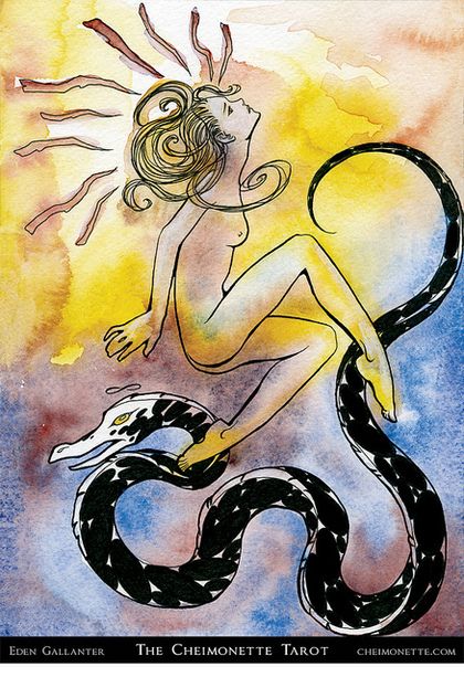 Tarotkaart 'Negen van Staven'