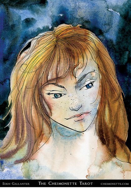 Tarotkaart 'Schildknaap van Kelken'