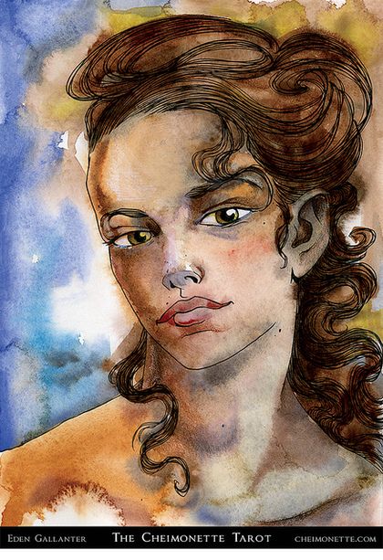 Tarotkaart 'Schildknaap van Staven'