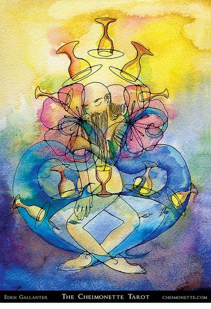 Tarotkaart 'Tien van Kelken'