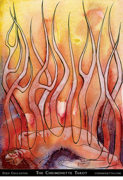Tarotkaart 'Tien van Staven'