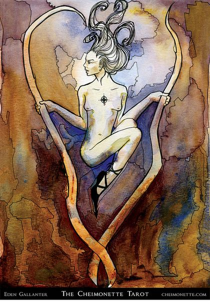 Tarotkaart 'Twee van Staven'