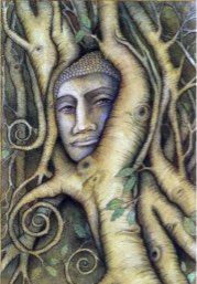 Tarotkaart 'Drie van Staven'