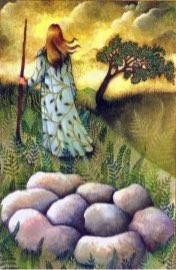 Tarotkaart 'Negen van Pentagrammen'