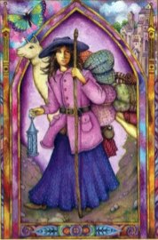 Tarotkaart 'Schildknaap van Zwaarden'