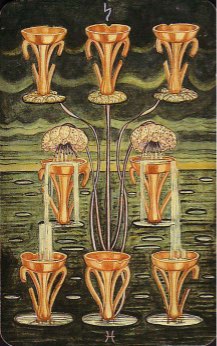 Tarotkaart 'Acht van Kelken'