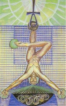 Tarotkaart 'De Gehangene'
