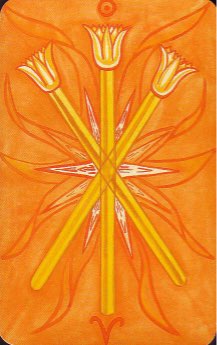 Tarotkaart 'Drie van Staven'