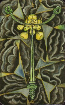 Tarotkaart 'Drie van Zwaarden'