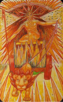 Tarotkaart 'Ridder van Staven'