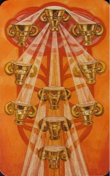 Tarotkaart 'Tien van Kelken'