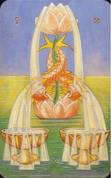 Tarotkaart 'Twee van Kelken'