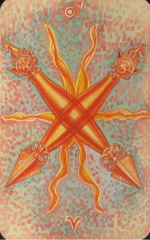 Tarotkaart 'Twee van Staven'