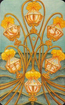 Tarotkaart 'Zes van Kelken'