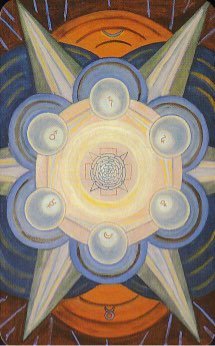 Tarotkaart 'Zes van Pentagrammen'