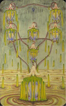 Tarotkaart 'Zeven van Kelken'