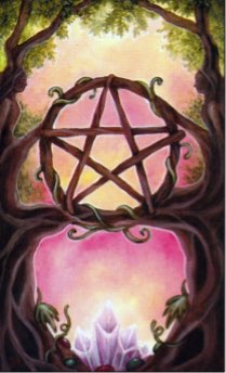 Tarotkaart 'Aas van Pentagrammen'