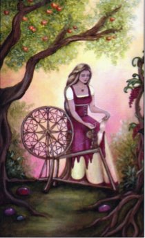 Tarotkaart 'Acht van Pentagrammen'