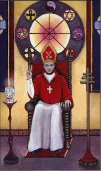 Tarotkaart 'De Hierofant'