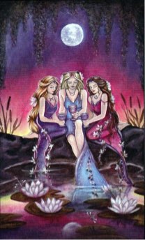 Tarotkaart 'Drie van Kelken'