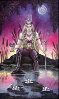 Tarotkaart 'Koning van Kelken'
