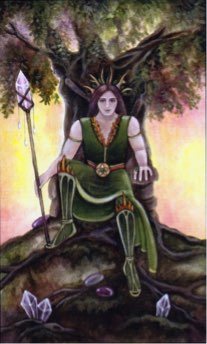 Tarotkaart 'Koning van Pentagrammen'
