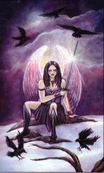 Tarotkaart 'Schildknaap van Zwaarden'