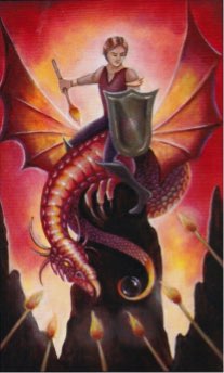 Tarotkaart 'Zeven van Staven'