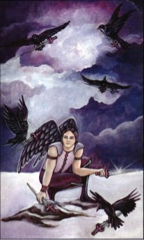 Tarotkaart 'Zeven van Zwaarden'