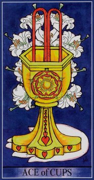 Tarotkaart 'Aas van Kelken'