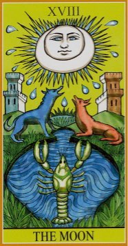 Tarotkaart 'De Maan'