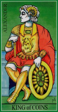 Tarotkaart 'Koning van Pentagrammen'